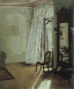 Meckel, Adolf von the balcony room painting